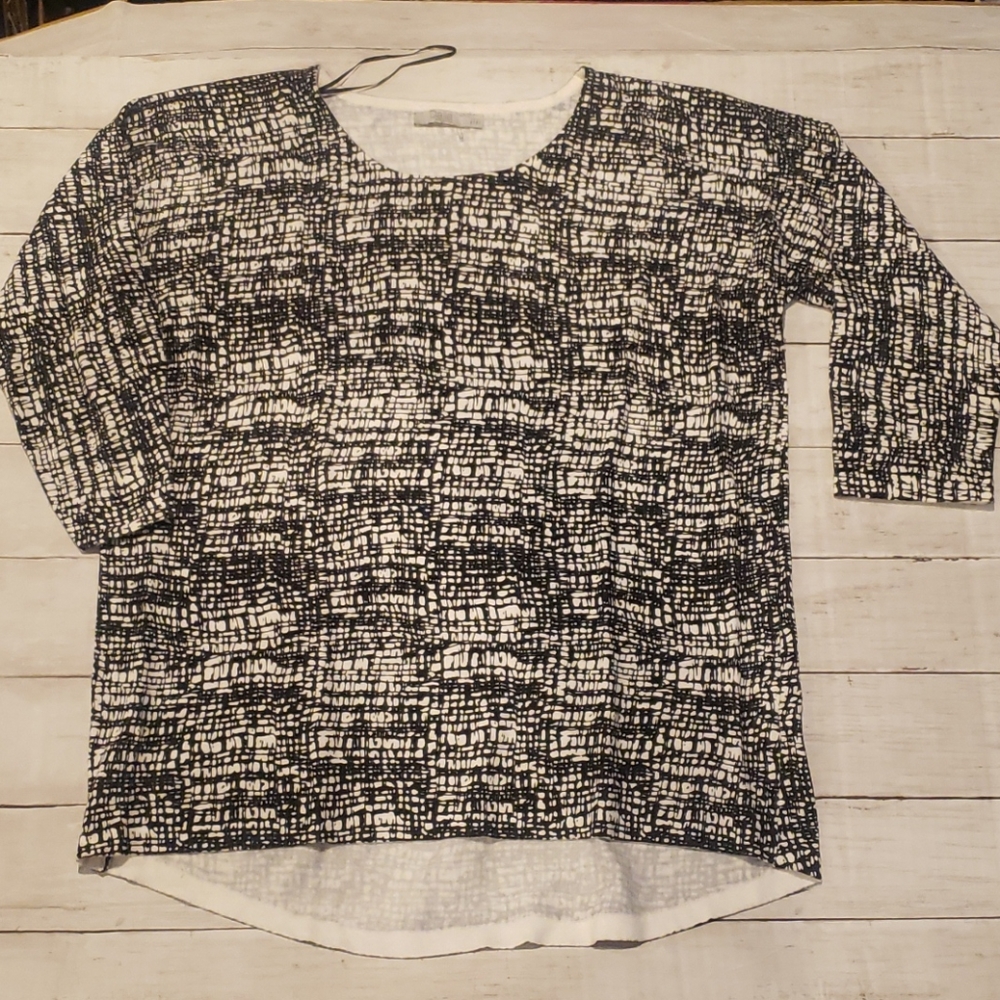 Dalia black/white quarte sleeve light weight szL